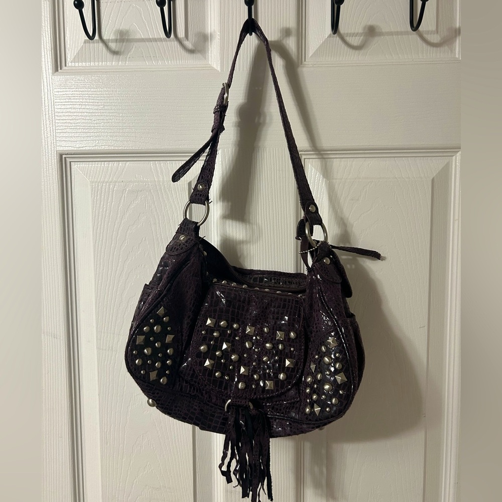 Lou-Ella Purple Beaded Purse